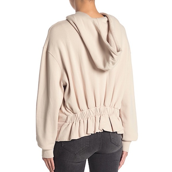 🌴 AllSaints ‘Violet’ Ruffle-Back Zip-Up Hoodie - Picture 2 of 8